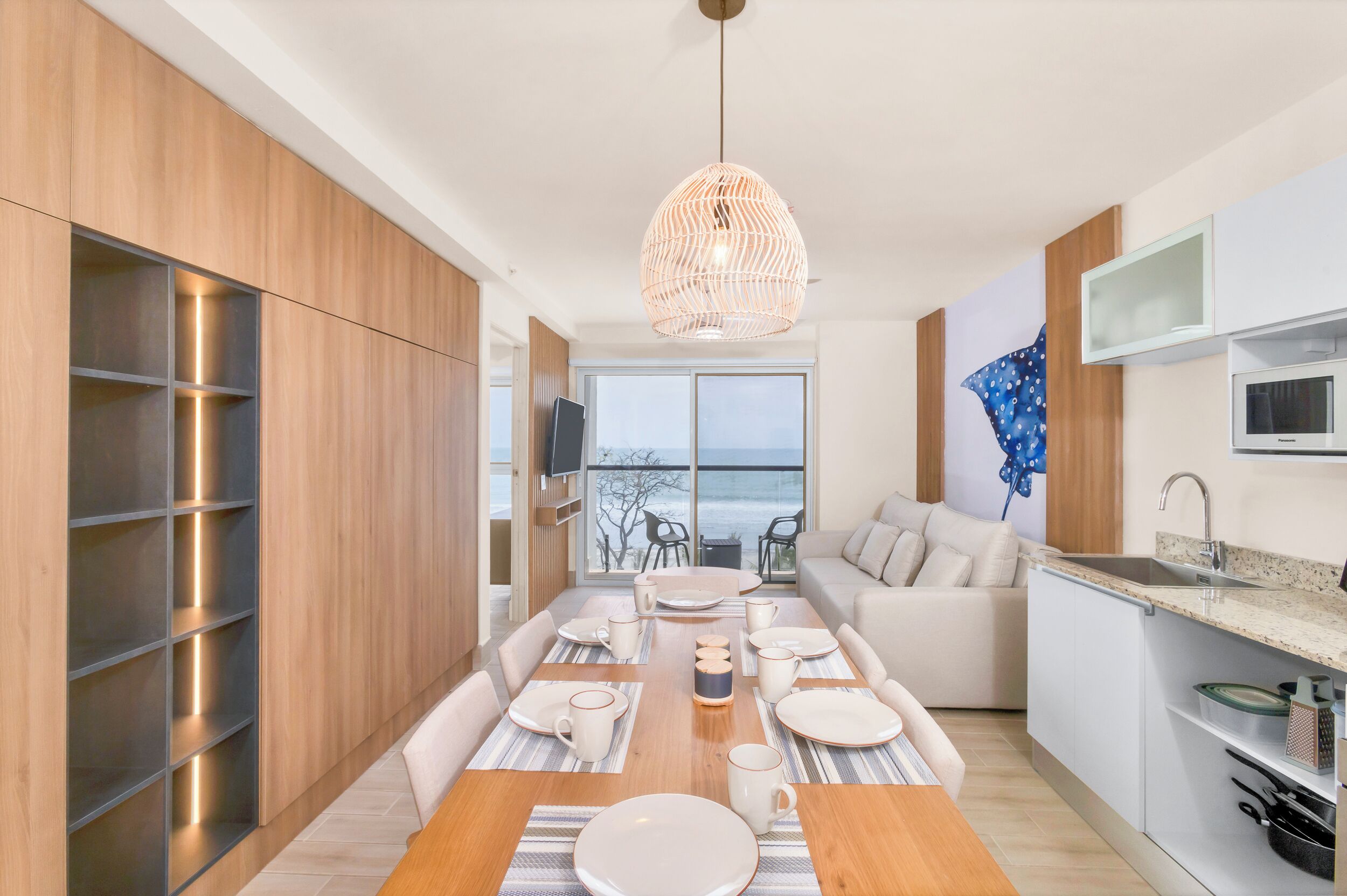 Luxury Apartment | Living area | Flat-screen TV