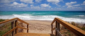 Beach nearby, sun loungers, beach umbrellas, beach towels