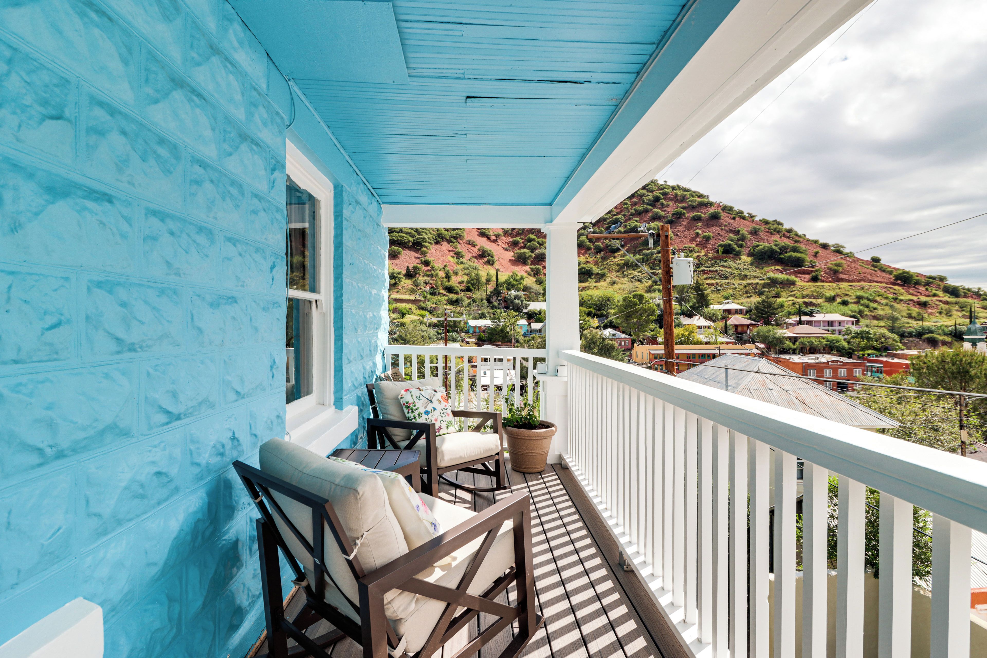 Bisbee Vacation Rental | 2BR | 1BA | 1,200 Sq Ft | Stairs Required to Access