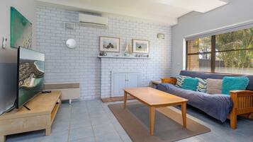 Smart TV, Netflix, DVD player, streaming services