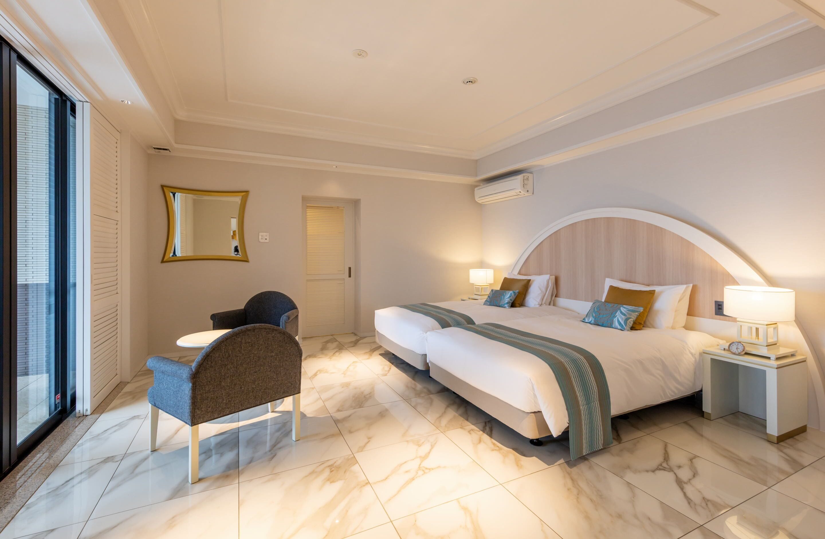 Premium bedding, pillow-top beds, in-room safe, desk