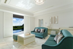 Villa Royal, alberca privada (House) | Ropa de cama de alta calidad y camas con pillow-top 