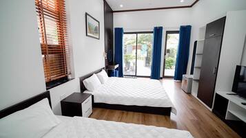 1 habitación, escritorio, cortinas blackout y sistema de insonorización