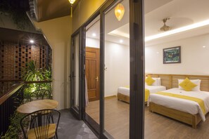 Deluxe Double or Twin Room, Balcony, Pool View | View from room