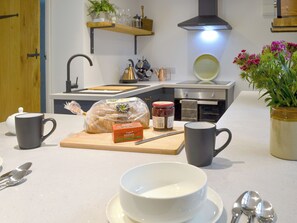 Private kitchen - 2 bedroom accommodation in Cwm-Cewydd, near Machynlleth (Cwm-Cewydd, near Machynlleth)