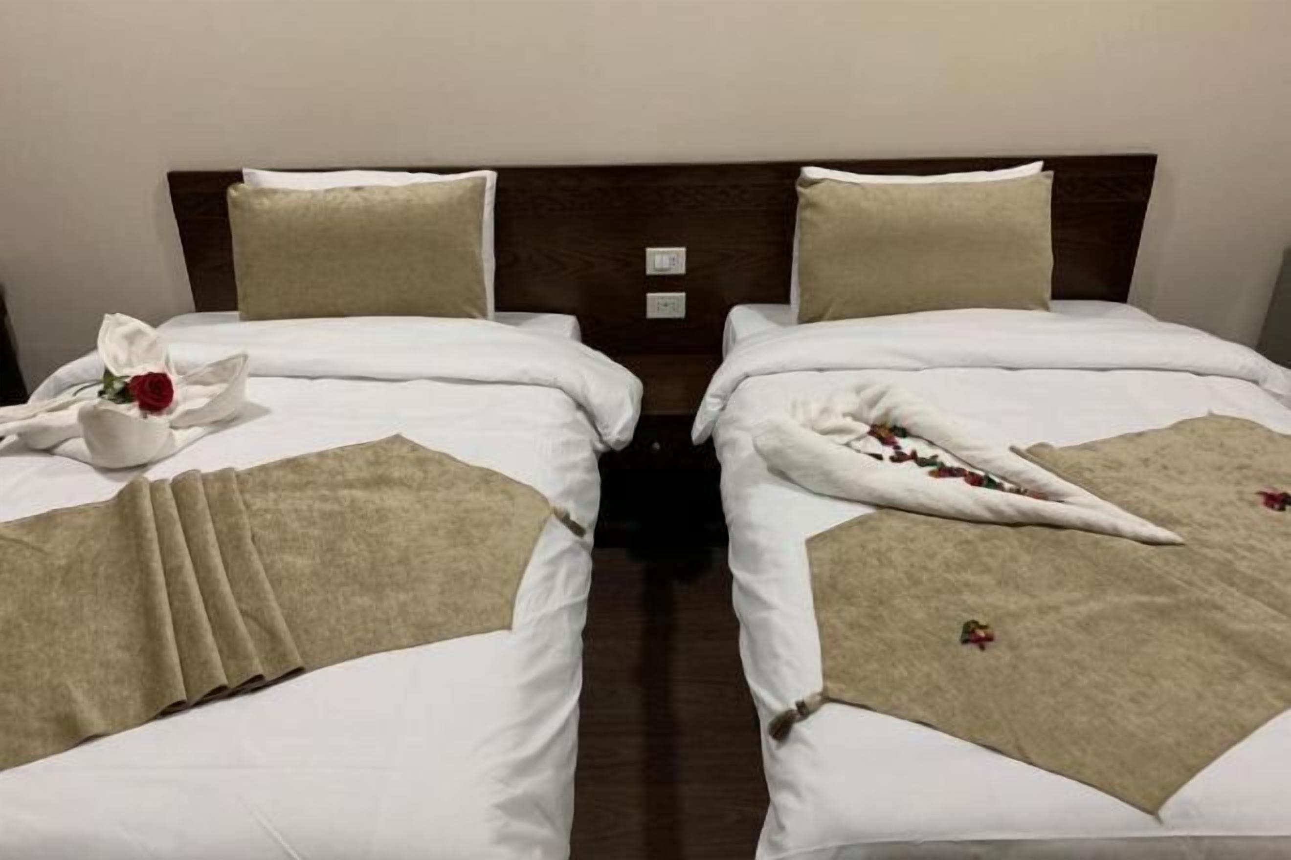 Minibar, desk, laptop workspace, blackout drapes