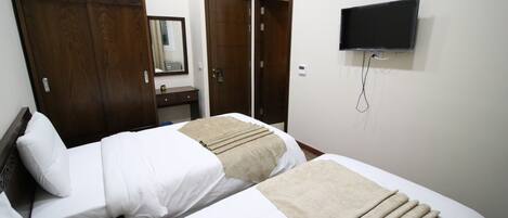 Classic Double Room | Minibar, desk, laptop workspace, blackout drapes