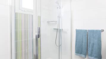 Shower, hair dryer