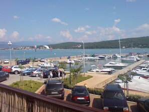 Enjoy waterfront views and access to a marina with sailboats and motorboats.