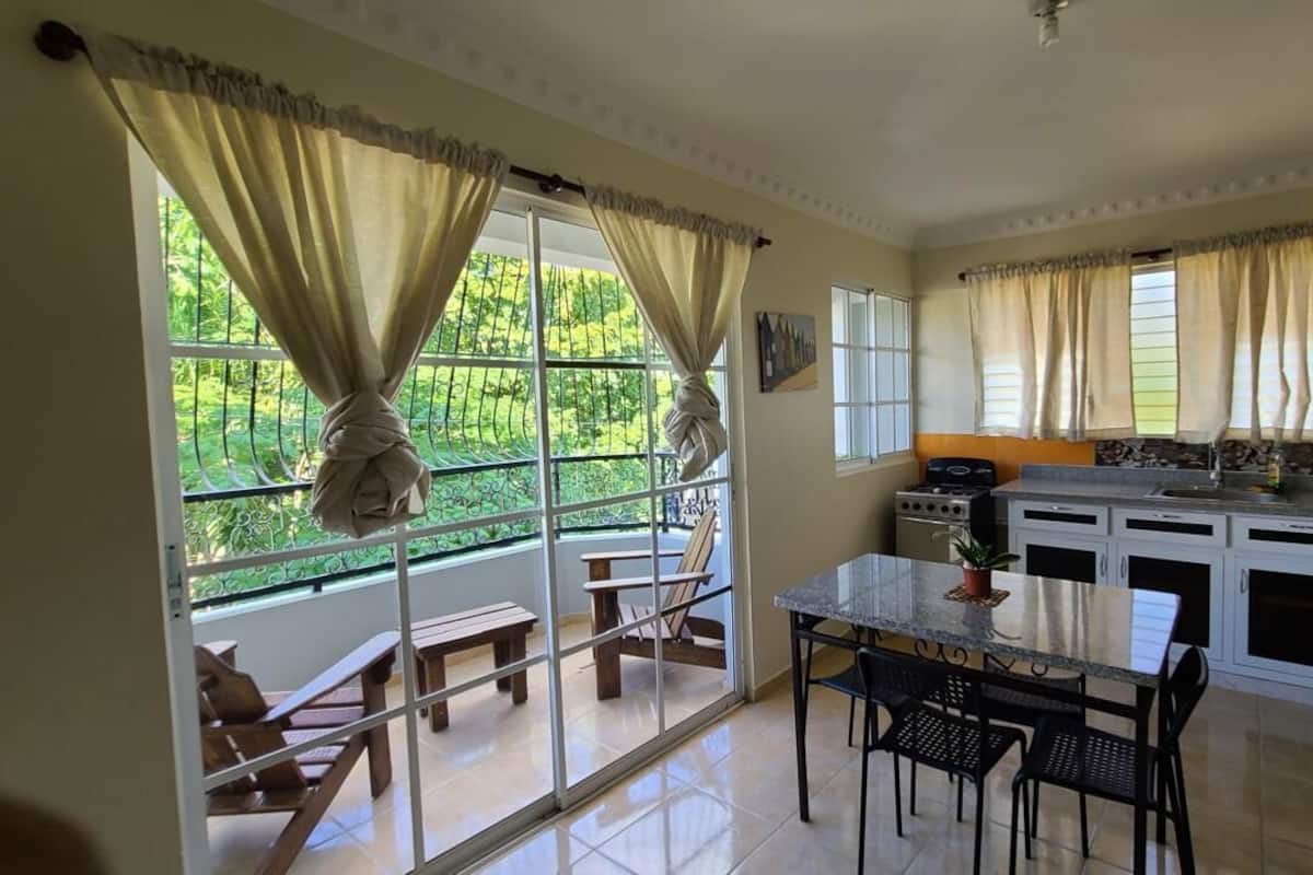 Habitación ejecutiva, balcón | Cocina privada | Microondas, plancha de cocina, artículos de limpieza y toallas de papel