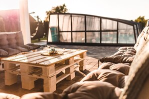 Outdoor dining - Holiday home for 5 people (Postomino)