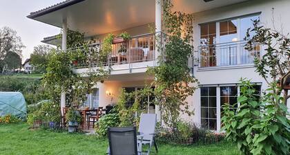 Beautiful 4.5 room apartment, air-conditioned, large balcony, directly on CH