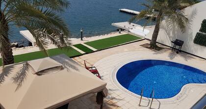 Luxury villa with private pier