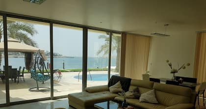 Luxury villa with private pier