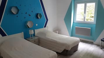 2 slaapkamers, een strijkplank/strijkijzer, wifi