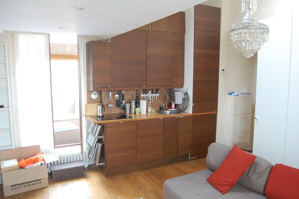Living area - Terrace apartment 10 minutes from the Metro (Malakoff)