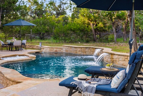 A heated pool