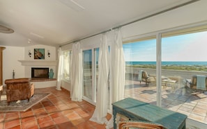 Interior - Villa Marisol: Beachfront, Mediterranean style, w/terrace, pool, hot tub! (Anna Maria)