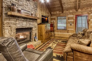TV, fireplace, DVD player