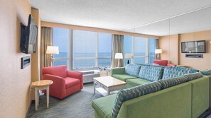 TV, DVD player, table football, ping pong