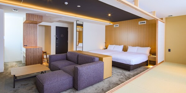 Premium Suite Twin | Premium bedding, down comforters, pillowtop beds, in-room safe - Hotel Muso (Kyoto)
