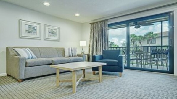 TV, DVD player, books, stereo