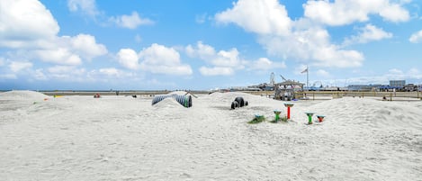Vlak bij het strand