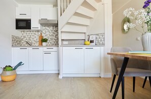 公寓, 露台 (incl. Cleaning Fee 144 EUR) | 私人小型廚房 | 電冰箱、爐台、洗碗機、咖啡機/沖茶器