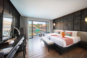 Ropa de cama de alta calidad y minibar 