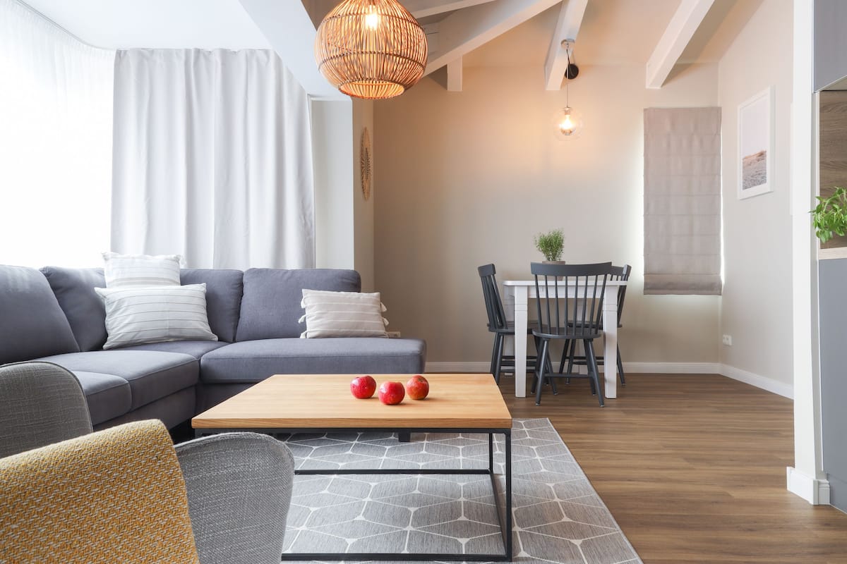 Apartment (Attic, incl. Cleaning Fee 131 EUR) | Living area | Flat-screen TV
