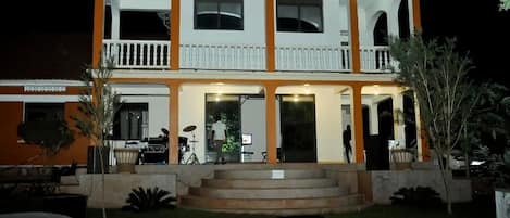 Front of property – evening/night