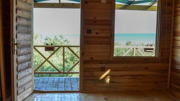 Chambre Double, 1 chambre, non-fumeurs, vue mer | Balcon