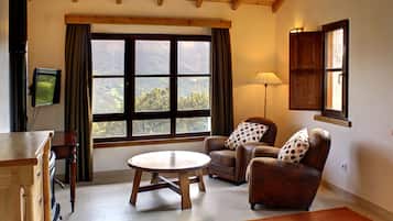 Apartment, 1 Bedroom, Terrace, Annex Building (2 - 3 paxs) | Living room | Flat-screen TV