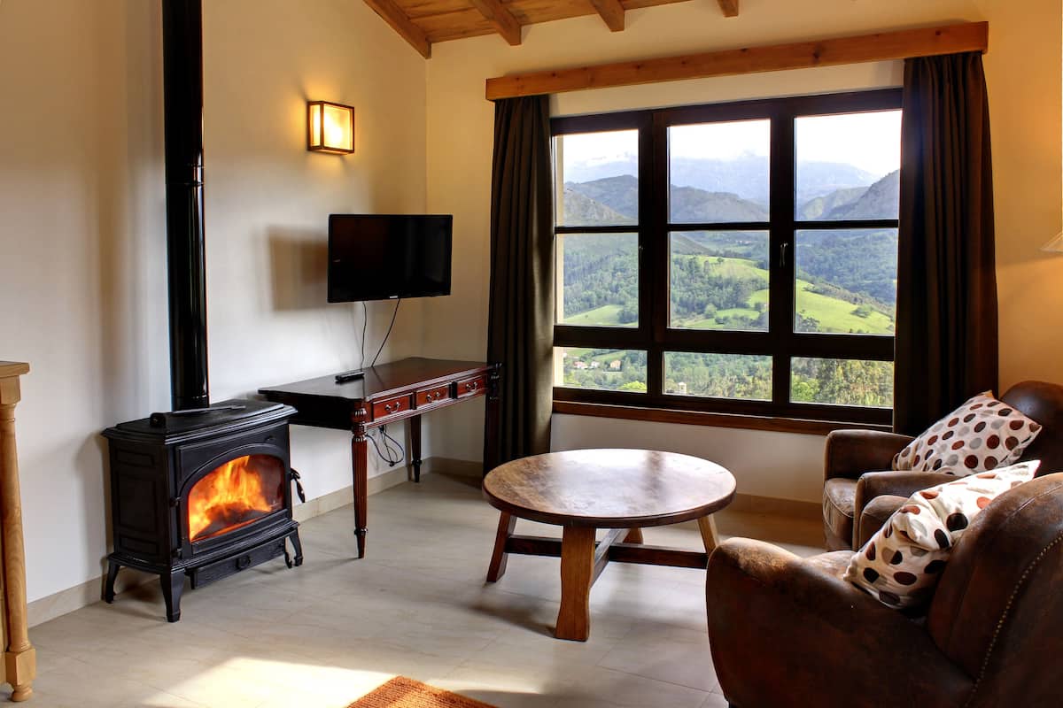 Apartment, 1 Bedroom, Terrace, Annex Building (2 - 3 paxs) | Living room | Flat-screen TV