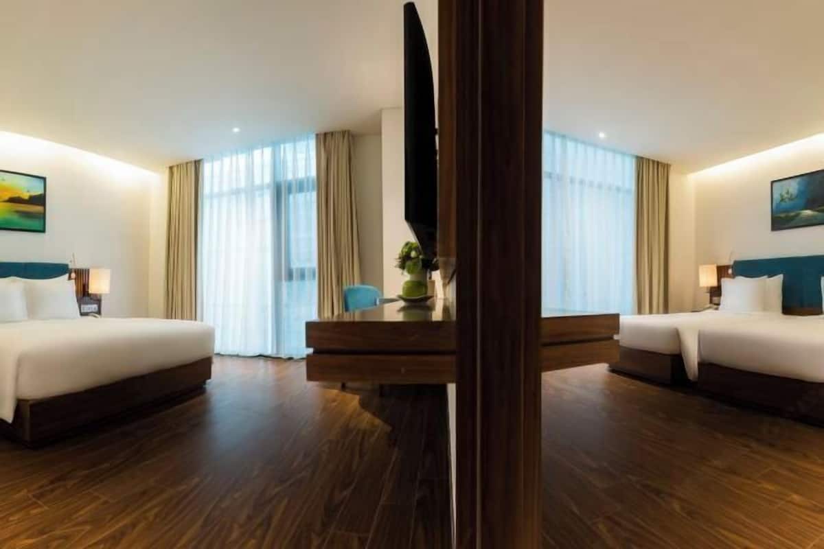 Biancheria da letto di alta qualità, materassi in memory foam, minibar