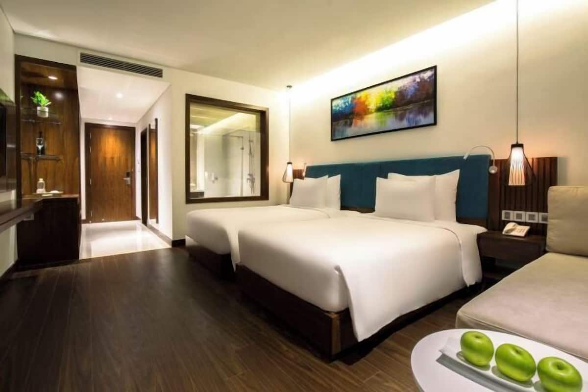 Biancheria da letto di alta qualità, materassi in memory foam, minibar