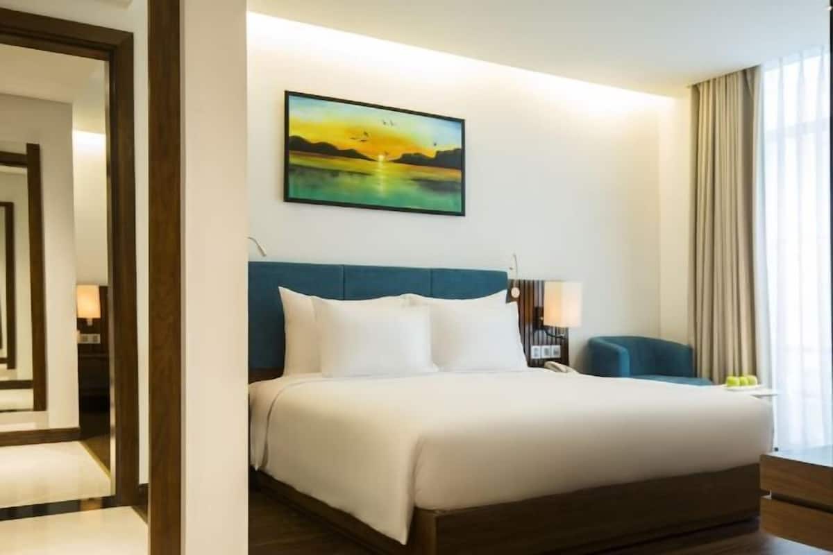 Biancheria da letto di alta qualità, materassi in memory foam, minibar