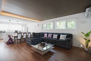 Luxury Villa, 3 Bedrooms, Non Smoking, Terrace | Living area | 50-inch flat-screen TV with digital channels, TV - Lux Terrace Okinawa (Onna)