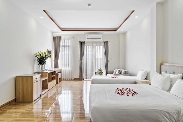 Family Triple Room, 1 Bedroom | Premium bedding, desk, laptop workspace, free WiFi - Nara Hotel (Bac Ninh)