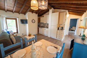 Apartment, 1 Bedroom | Premium bedding, down comforters, individually furnished