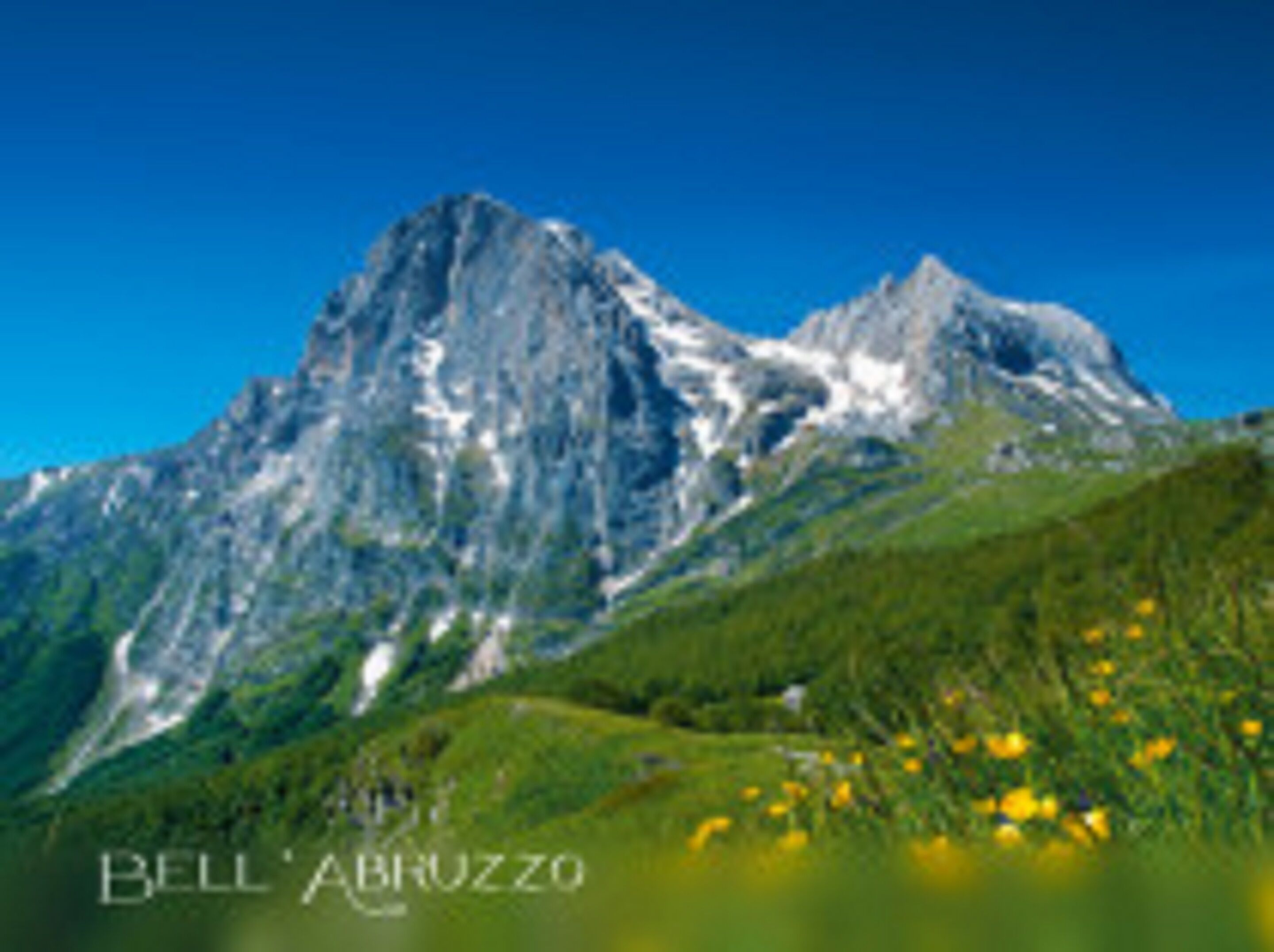 A mountain with a clear sky.