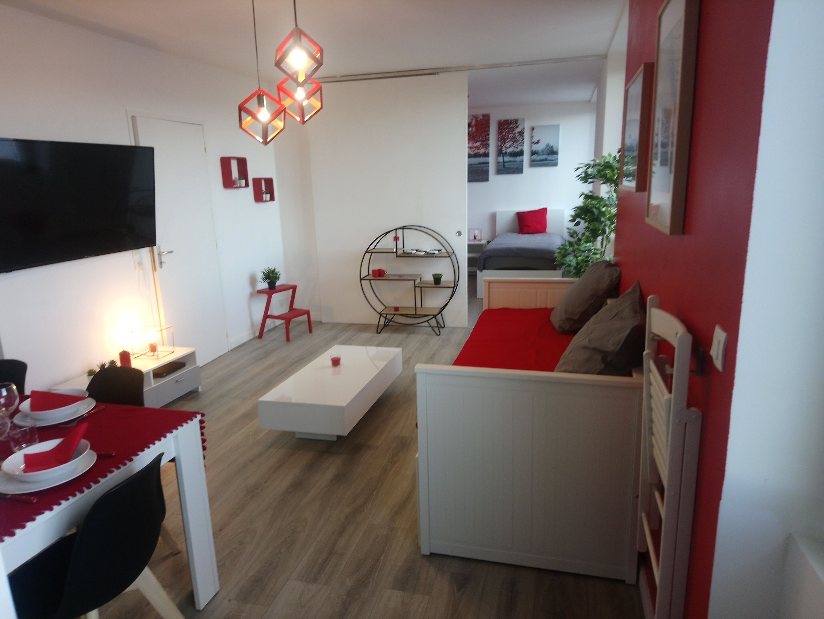 Appartement, privébadkamer, uitzicht op haven | Lounge