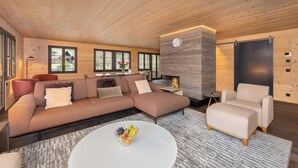 Superior Apartment, 3 Bedrooms | Living area | Flat-screen TV - Gstaad Residence by Swiss Hotel Apartments (Saanen)