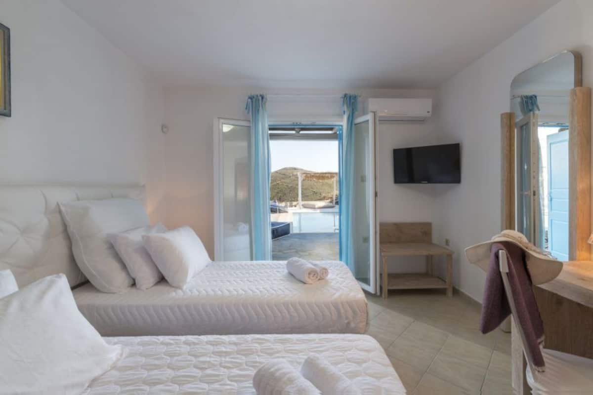 Villa, 3 Bedrooms, Private Pool, Sea View (Agapi) | 3 bedrooms, premium bedding, in-room safe, individually decorated