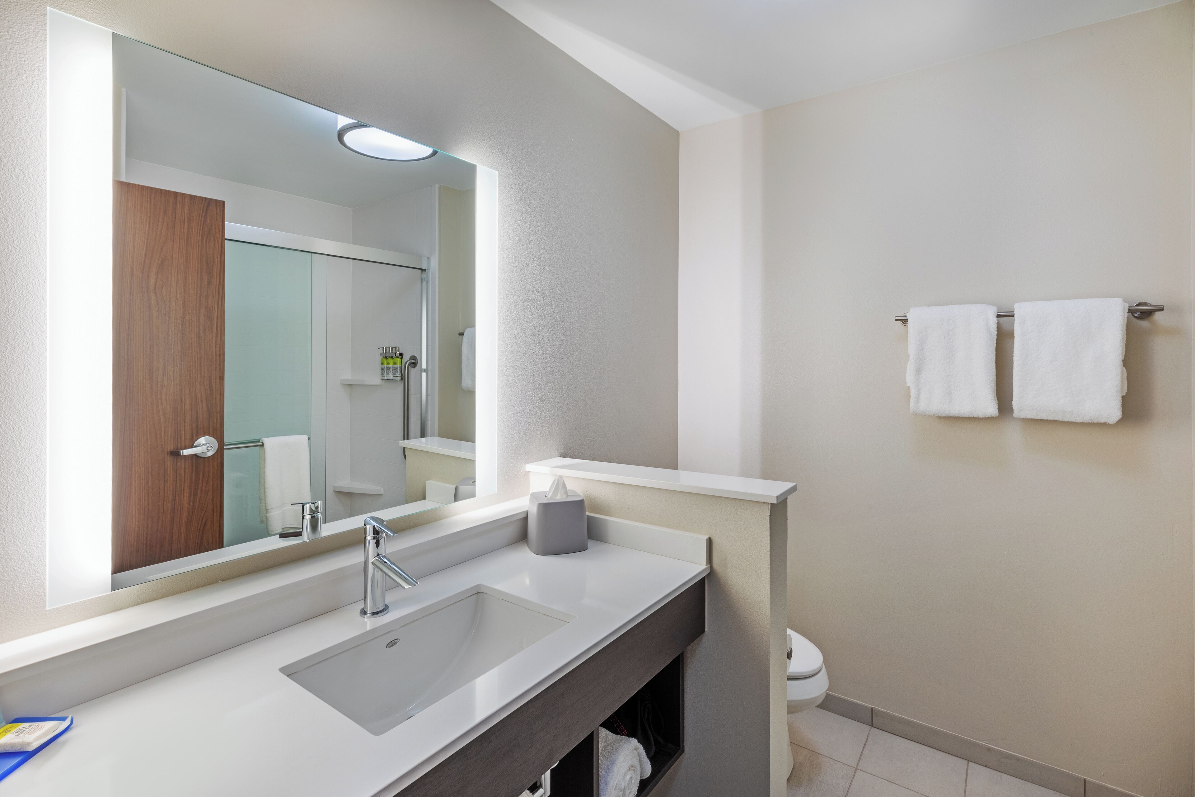 free toiletries, hair dryer, towels, soap