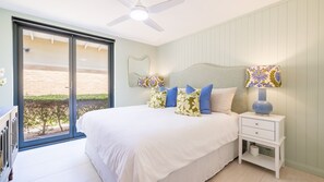 3 habitaciones, tabla de planchar con plancha y ropa de cama 