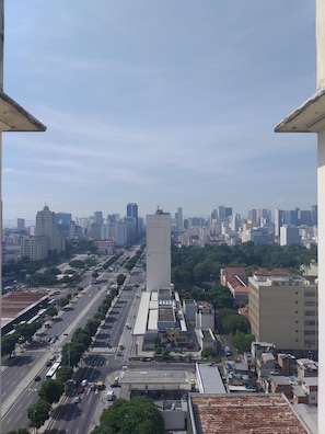 Vue depuis lâhĂ©bergement