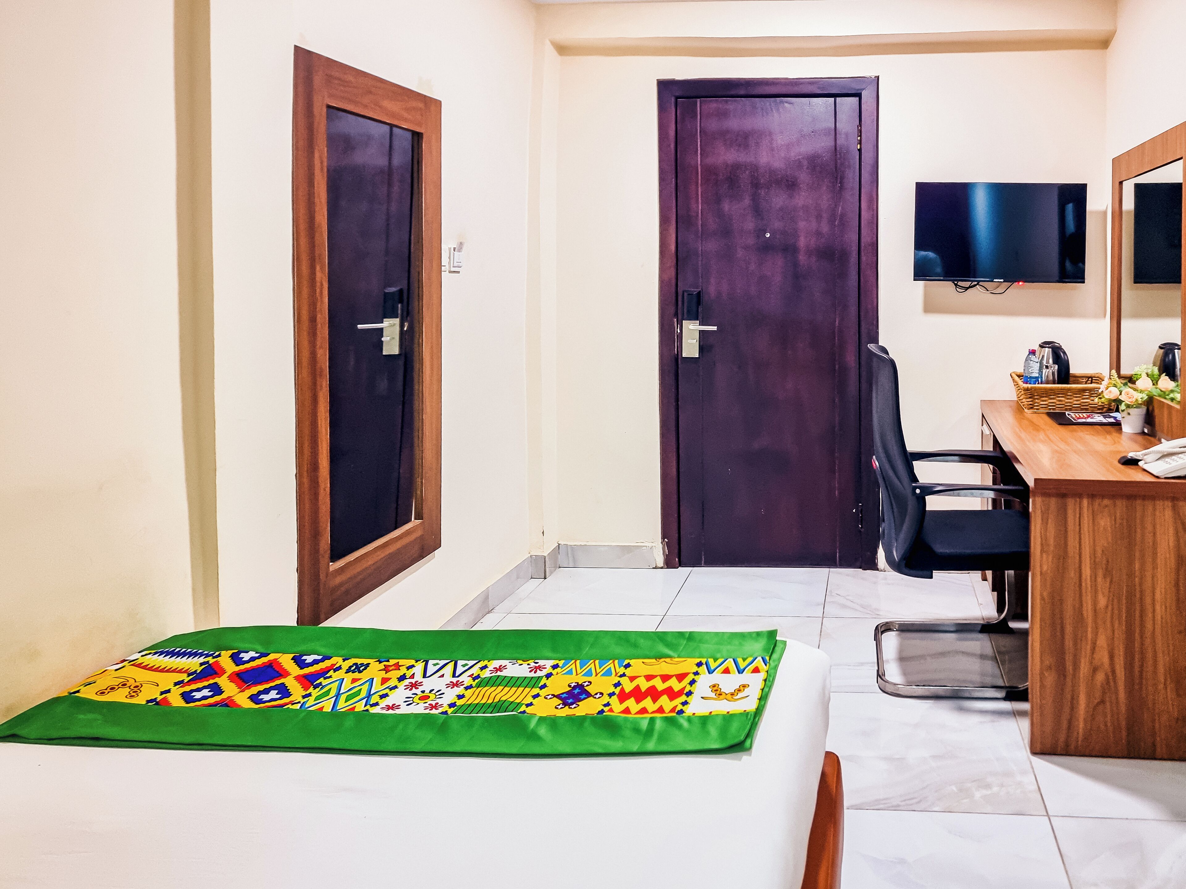 In-room safe, desk, laptop workspace, blackout drapes