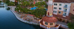 Outdoor pool, a heated pool - Marriott's Grande Vista 3-Bedrooms Villa December 27, 2023 - January 3, 2024 (Orlando)
