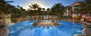 Outdoor pool, a heated pool - Marriott's Grande Vista 3-Bedrooms Villa December 27, 2023 - January 3, 2024 (Orlando)